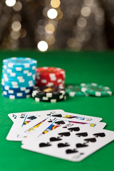 Live roulette table with dealer and chip placement